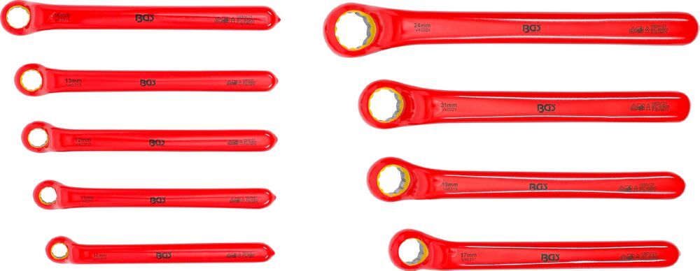 Produktbild VDE Ringschlüssel Satz tief gekröpft 10 - 24 mm 9 teilig bild 8
