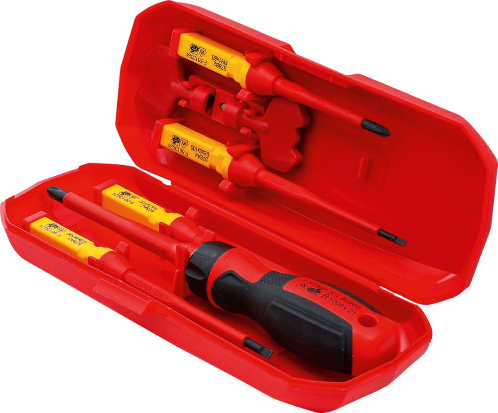 BGS VDE Schraubendreher Satz mit Wechselklingen 8 teilig Produktbild BGS VDE Schraubendreher Satz mit Wechselklingen 8 teilig bild 8