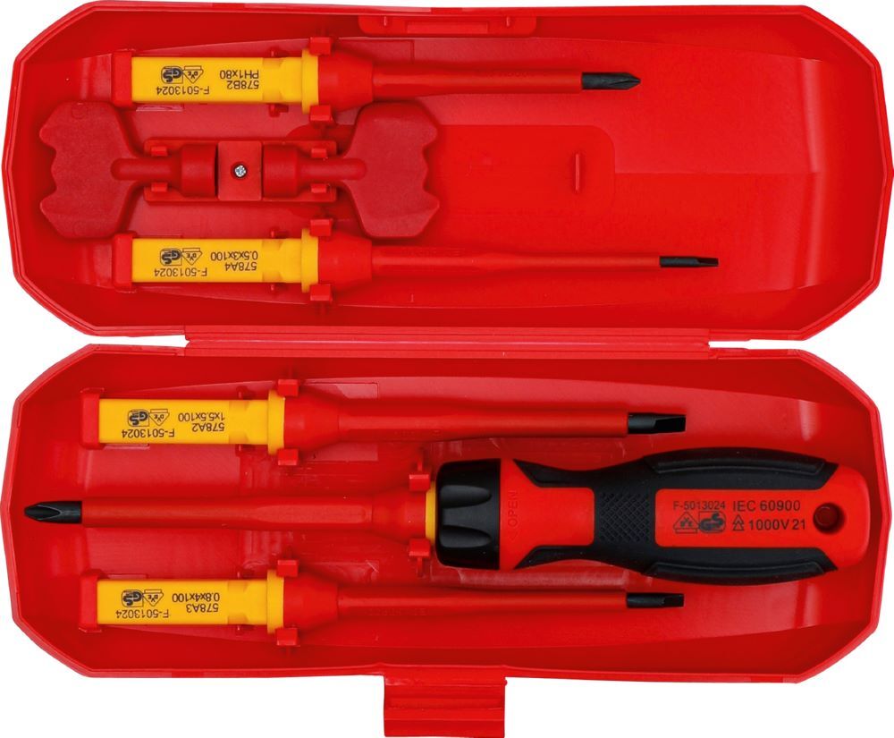 BGS VDE Schraubendreher Satz mit Wechselklingen 8 teilig Produktbild BGS VDE Schraubendreher Satz mit Wechselklingen 8 teilig bild 9