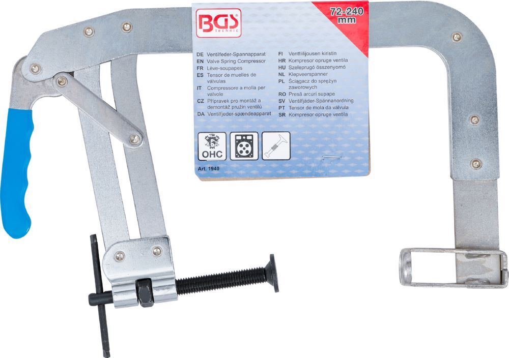 BGS Ventilfeder Spannapparat für OHC-Motoren 72 - 240 mm BGS Ventilfeder Spannapparat für OHC-Motoren 72 - 240 mm