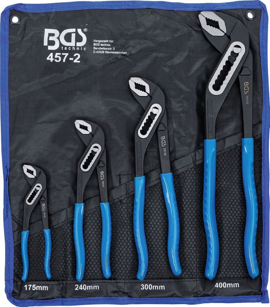 BGS Wasserpumpenzangen Satz 4 teilig Produktbild BGS Wasserpumpenzangen Satz 4 teilig