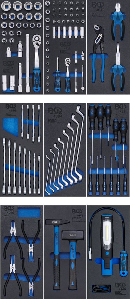 BGS Werkstattwagen 7 Schubladen und 120 Werkzeugen Produktbild BGS Werkstattwagen 7 Schubladen und 120 Werkzeugen bild 3