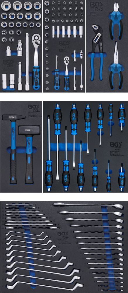 BGS Werkstattwagen mit 7 Schubladen und 129 Werkzeugen Produktbild BGS Werkstattwagen mit 7 Schubladen und 129 Werkzeugen bild 3