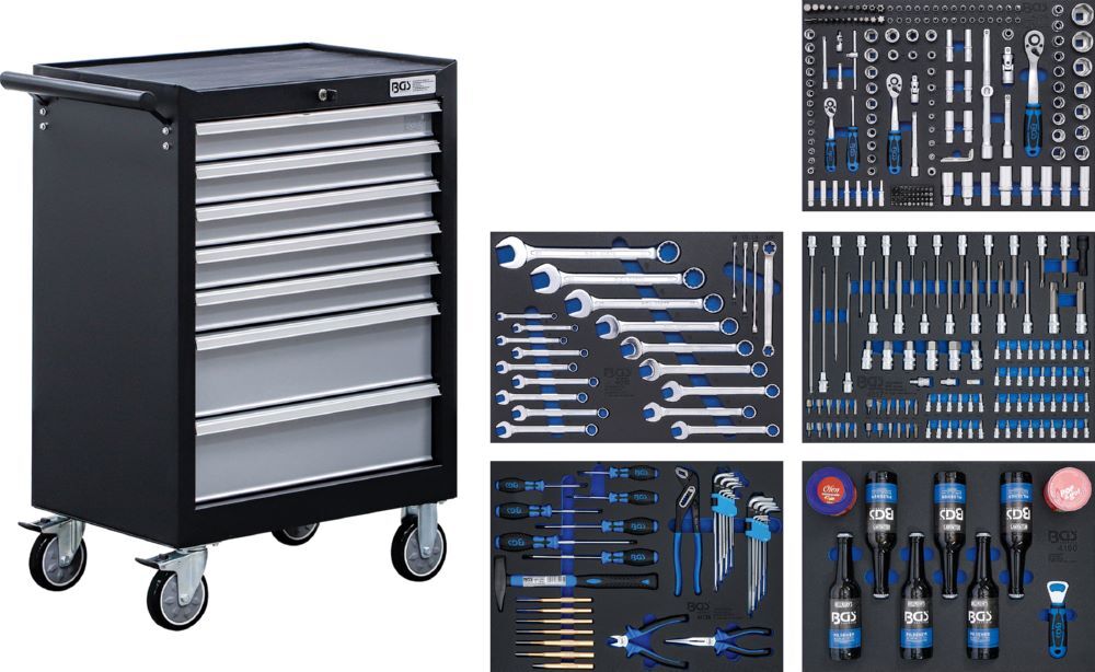 BGS Werkstattwagen mit 7 Schubladen 354 teilig Produktbild BGS Werkstattwagen mit 7 Schubladen 354 teilig
