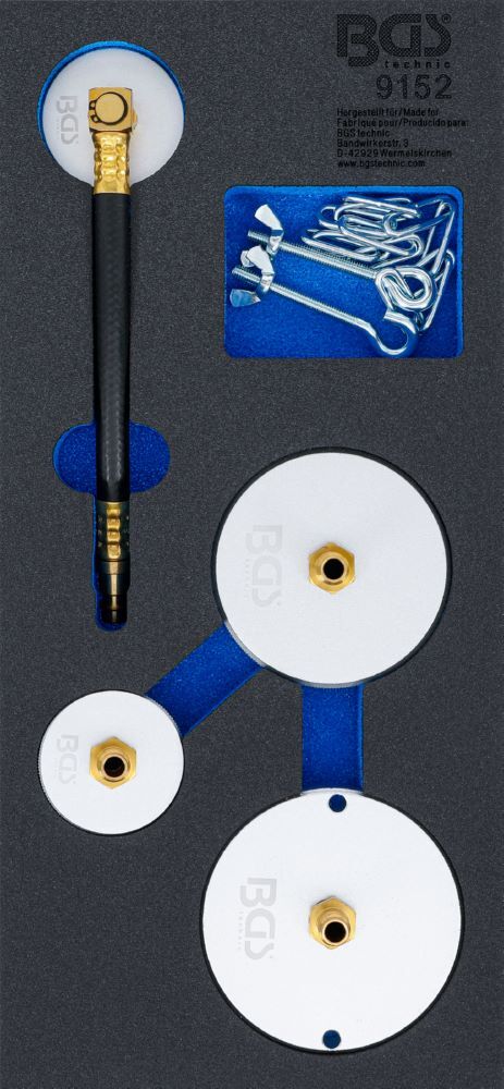 BGS Werkstattwageneinlage 1/3 Adapter Satz für Druckluft Bremsenentlüfter 4 teilig Produktbild BGS Werkstattwageneinlage 1/3 Adapter Satz für Druckluft Bremsenentlüfter 4 teilig