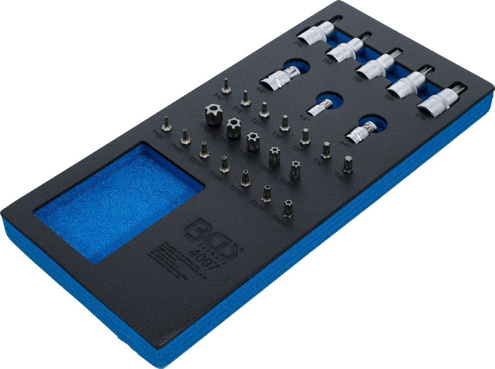 Produktbild Werkstattwageneinlage 1/3 Bit- und Bit Einsatz Sortiment 27 teilig bild 2