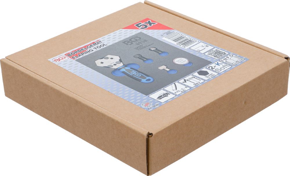 Produktbild Werkstattwageneinlage 1/6 Bördelgerät DIN 4,75 / 5 / 6 mm bild 3