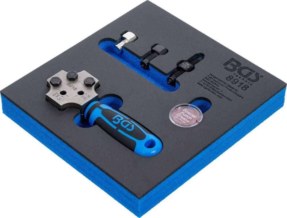 Produktbild Werkstattwageneinlage 1/6 Bördelgerät SAE und DIN 4,75 mm 3/16 Zoll bild 2