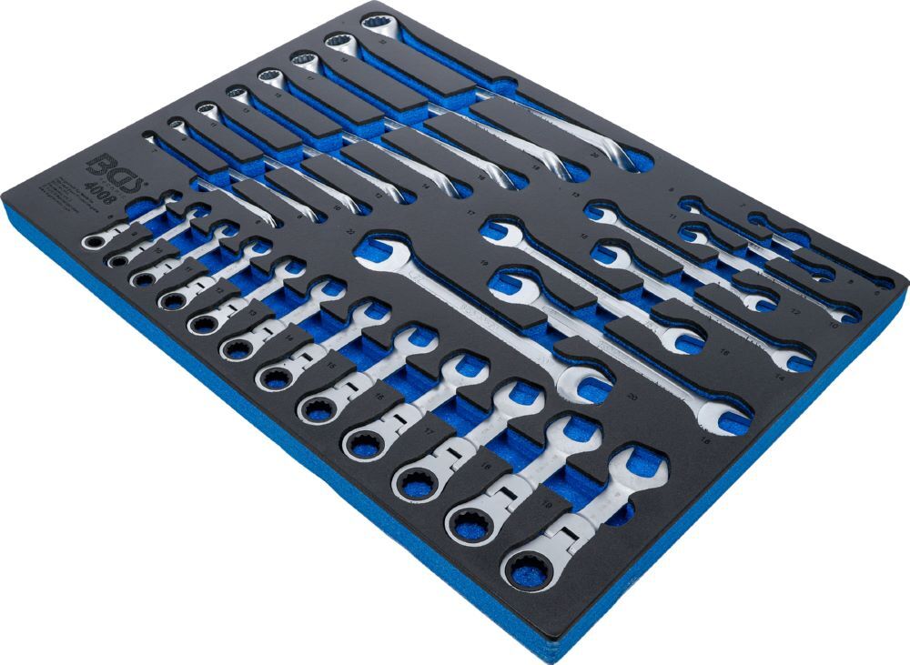 Produktbild Werkstattwageneinlage 3/3 Schraubenschlüssel Satz abwinkelbar 28 teilig bild 2