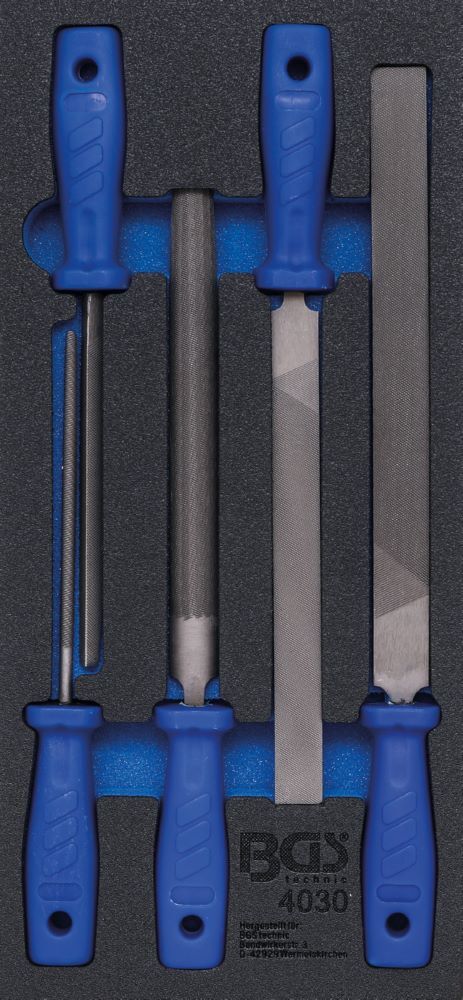 Produktbild BGS Werkstattwageneinlage 1/3 Feilen Satz 5 teilig