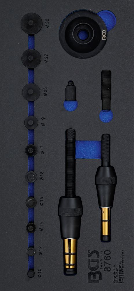 BGS Werkstattwageneinlage 1/3 Kupplungs Zentrierwerkzeug Satz 17 teilig Produktbild BGS Werkstattwageneinlage 1/3 Kupplungs Zentrierwerkzeug Satz 17 teilig
