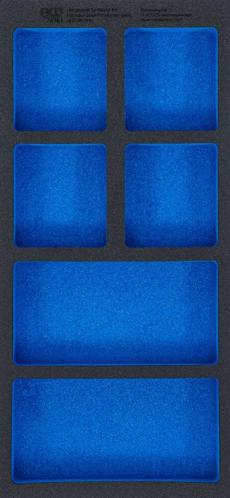 Produktbild BGS Werkstattwageneinlage 1/3 leer 6 Ablagefächer 408 x 189 x 32 mm