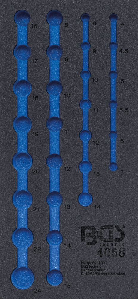 Produktbild BGS Werkstattwageneinlage 1/3 leer für Artikel 4056