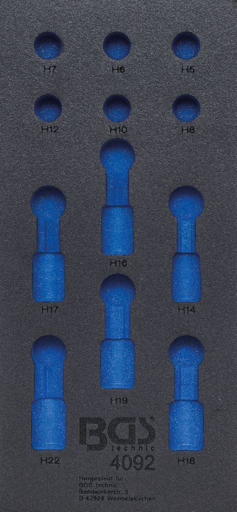 Produktbild BGS Werkstattwageneinlage 1/3 leer für Artikel 4092