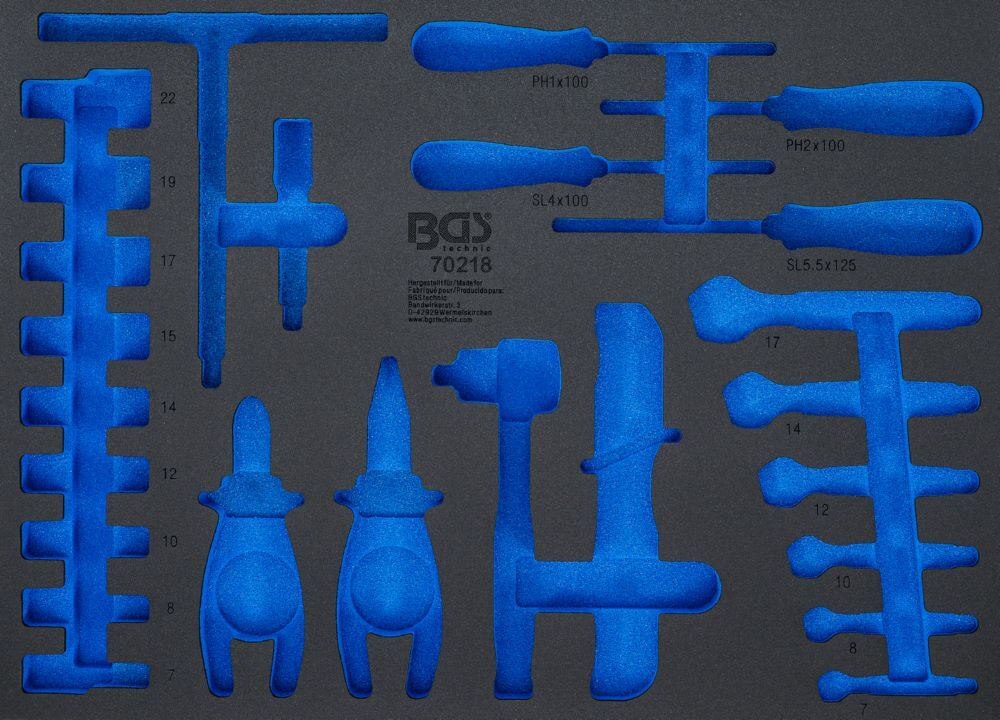 Produktbild BGS Werkstattwageneinlage 3/3 leer für Artikel 70218