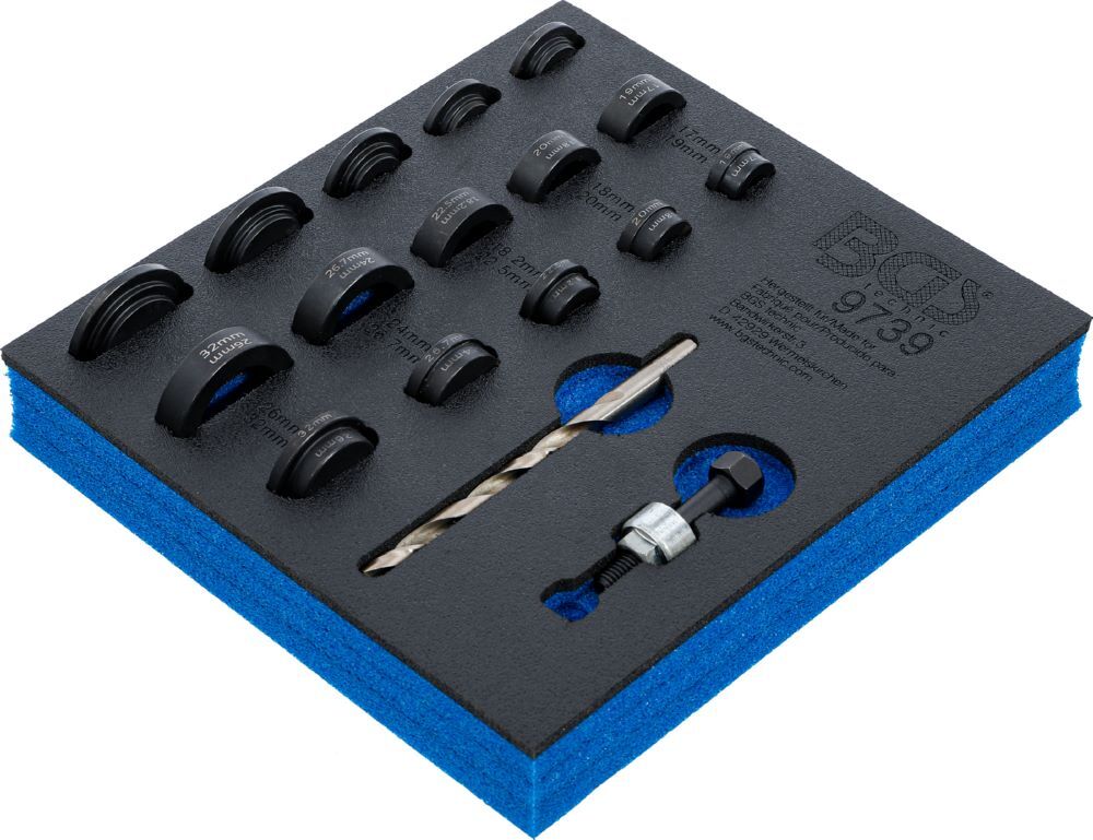 Produktbild Werkstattwageneinlage 1/6 Lochstanz-Satz für Einparksensoren 17 - 32 mm bild 2