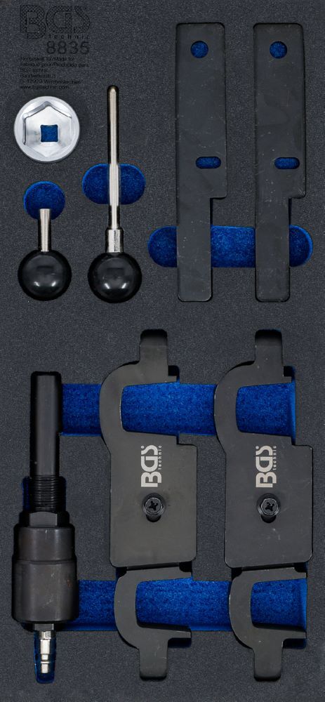 BGS Werkstattwageneinlage 1/3 Motoreinstellwerkzeuge für Porsche Panamera, Cayenn V8 Produktbild BGS Werkstattwageneinlage 1/3 Motoreinstellwerkzeuge für Porsche Panamera, Cayenn V8