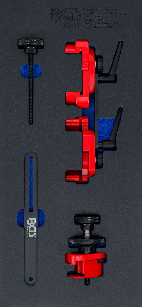 Produktbild BGS Werkstattwageneinlage 1/3 Nockenwellenrad-Arretierwerkzeug-Satz universal