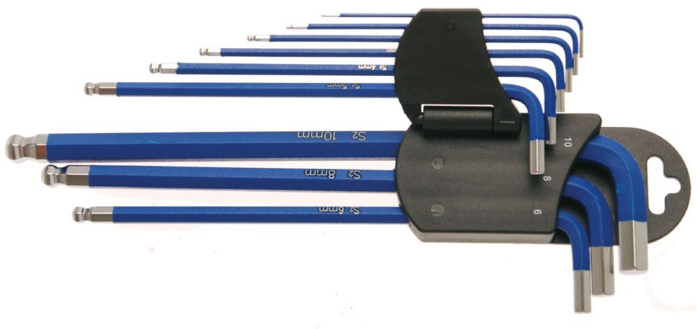 BGS Winkelschlüssel Satz 1,5-10 mm 9 teilig extra lang Innensechskant Produktbild BGS Winkelschlüssel Satz 1,5-10 mm 9 teilig extra lang Innensechskant bild 6