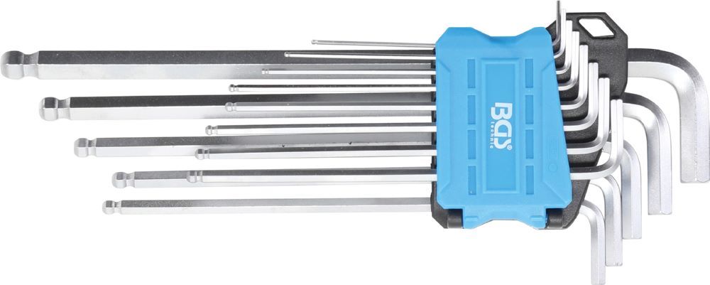 BGS Winkelschlüssel Satz 0,05 Zoll - 3/8 Zoll 13 teilig extra lang Innensechskant Produktbild BGS Winkelschlüssel Satz 0,05 Zoll - 3/8 Zoll 13 teilig extra lang Innensechskant