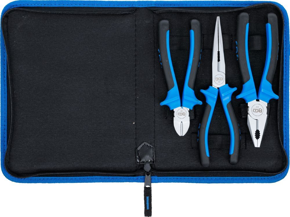 BGS Zangen Satz 3 teilig Blau Produktbild BGS Zangen Satz 3 teilig Blau