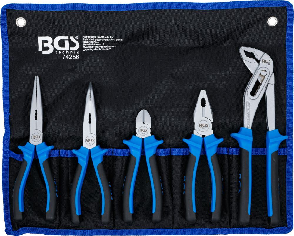 BGS Zangen Satz 5 teilig Blau Produktbild BGS Zangen Satz 5 teilig Blau