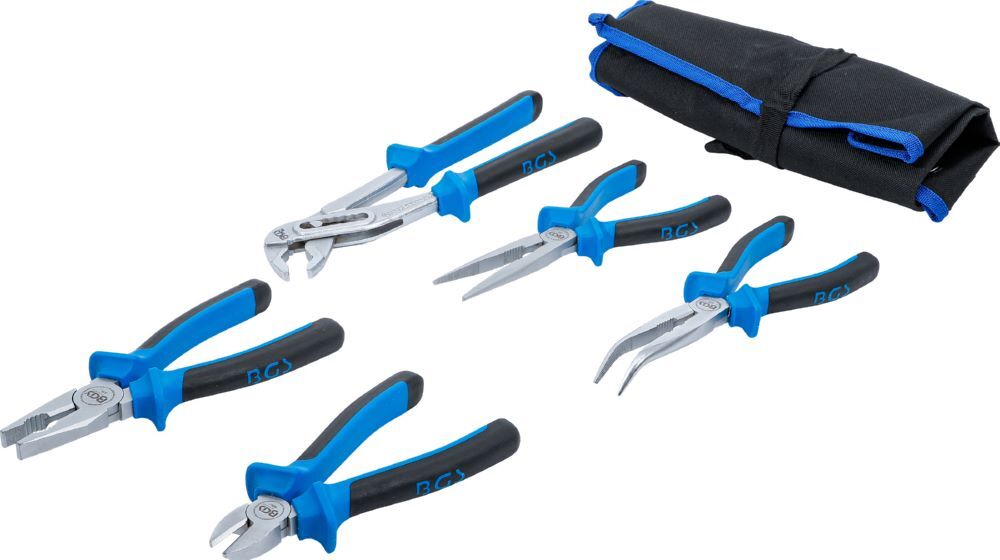 BGS Zangen Satz 5 teilig Blau Produktbild BGS Zangen Satz 5 teilig Blau bild 4