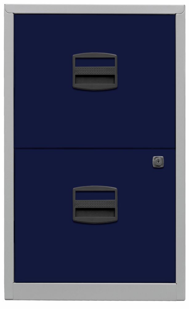Bisley Home Hängeregistraturschrank PFA 2 Schubladen lichtgrau oxfordblau Bisley Home Hängeregistraturschrank PFA 2 Schubladen lichtgrau oxfordblau