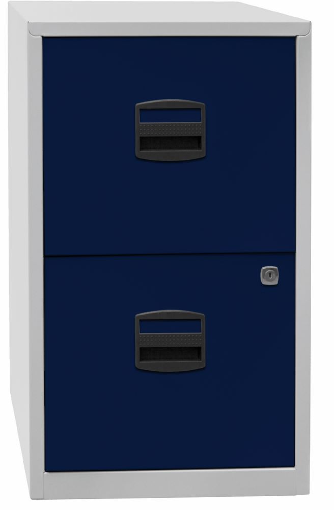 Bisley Home Hängeregistraturschrank PFA 2 Schubladen lichtgrau oxfordblau Bisley Home Hängeregistraturschrank PFA 2 Schubladen lichtgrau oxfordblau