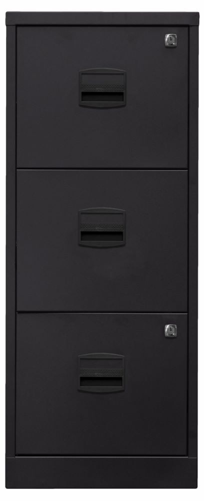 Bisley Home Hängeregistraturschrank PFA 3 Schubladen H 1015 mm schwarz Produktbild Bisley Home Hängeregistraturschrank PFA 3 Schubladen H 1015 mm schwarz