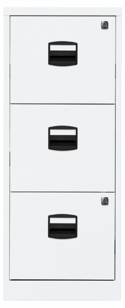 Bisley Home Hängeregistraturschrank 3 Schubladen H 1015 mm verkehrsweiß Produktbild Bisley Home Hängeregistraturschrank 3 Schubladen H 1015 mm verkehrsweiß