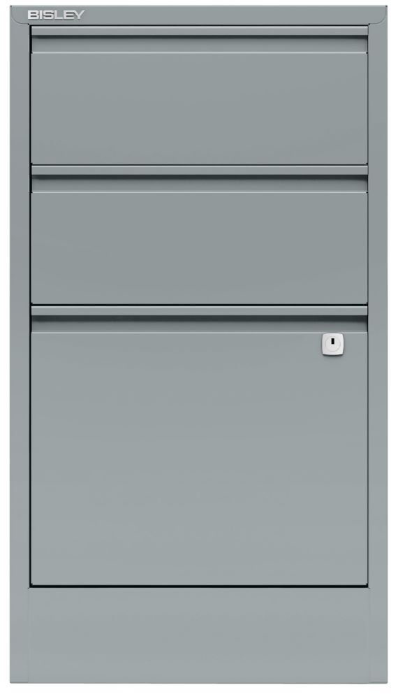 Bisley Home Aktenschrank Home Filer 3 Schubladen B 413 x H 672 mm silber Produktbild Bisley Home Aktenschrank Home Filer 3 Schubladen B 413 x H 672 mm silber