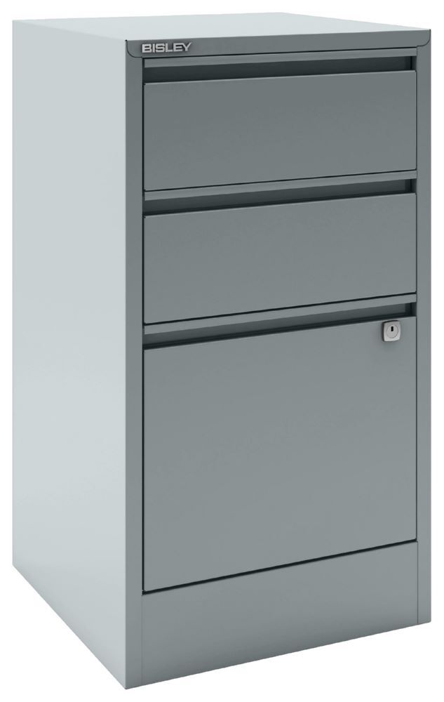 Bisley Home Aktenschrank Home Filer 3 Schubladen B 413 x H 672 mm silber Produktbild Bisley Home Aktenschrank Home Filer 3 Schubladen B 413 x H 672 mm silber bild 2
