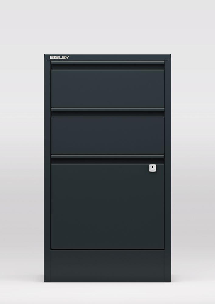 Bisley Home Aktenschrank Home Filer 3 Schubladen H672 mm anthrazit Produktbild Bisley Home Aktenschrank Home Filer 3 Schubladen H672 mm anthrazit