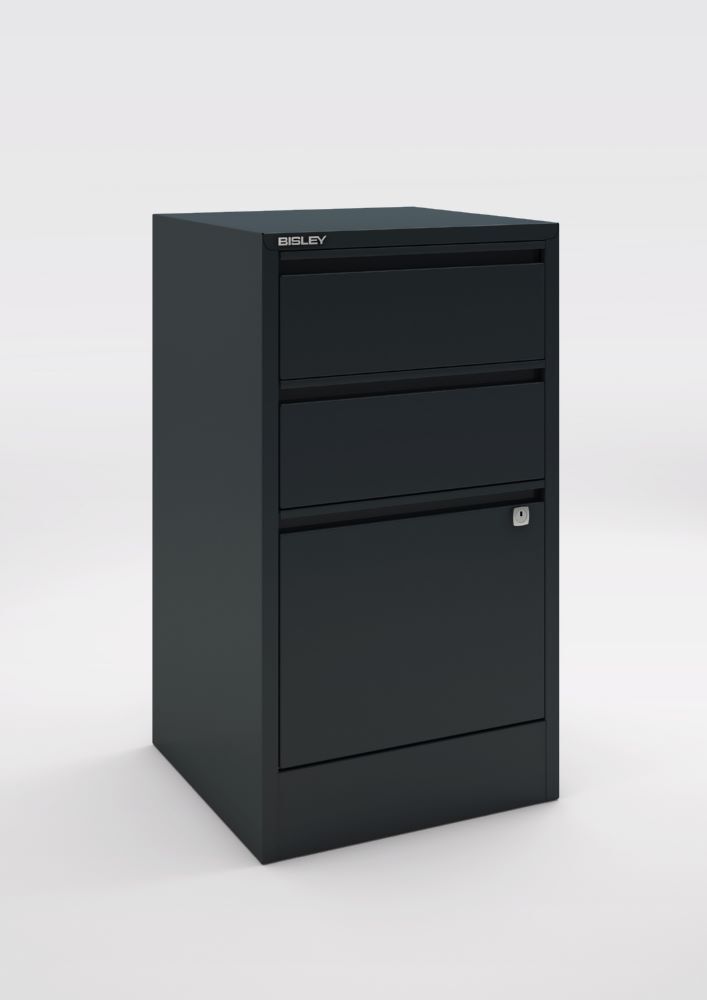 Bisley Home Aktenschrank Home Filer 3 Schubladen H672 mm anthrazit Produktbild Bisley Home Aktenschrank Home Filer 3 Schubladen H672 mm anthrazit bild 2