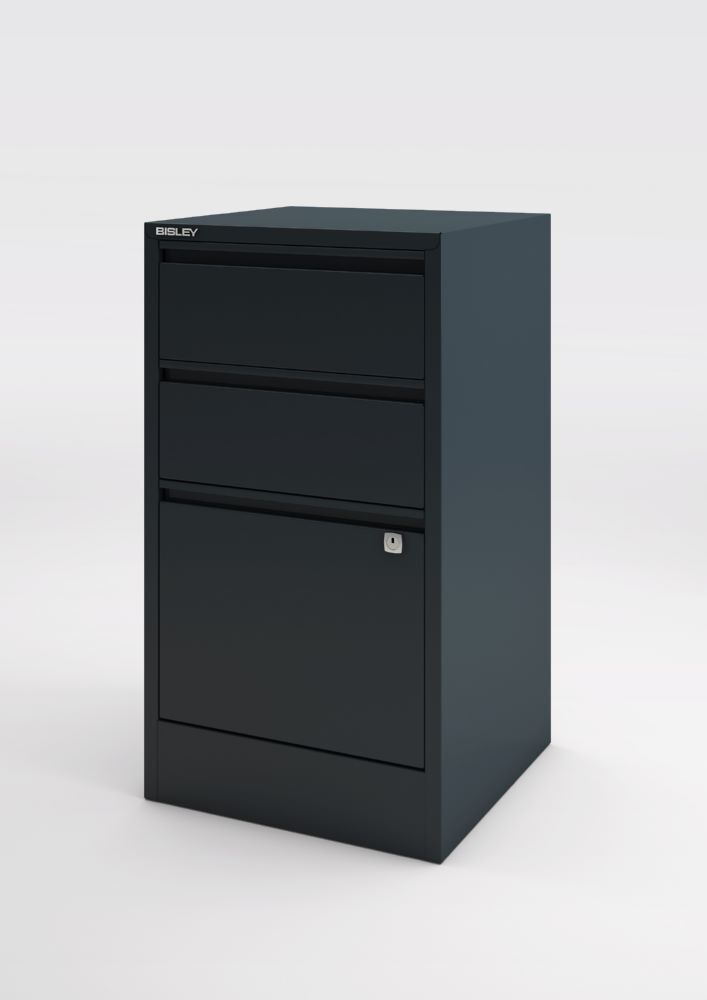 Bisley Home Aktenschrank Home Filer 3 Schubladen H672 mm anthrazit Produktbild Bisley Home Aktenschrank Home Filer 3 Schubladen H672 mm anthrazit bild 3