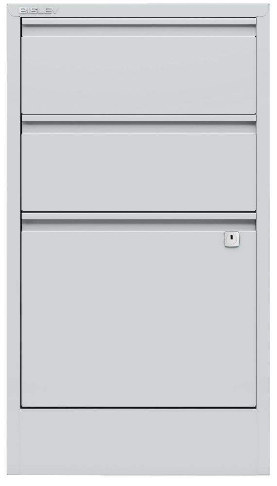 Bisley Home Aktenschrank Home Filer 3 Schubladen 672 x 413 mm lichtgrau Produktbild Bisley Home Aktenschrank Home Filer 3 Schubladen 672 x 413 mm lichtgrau