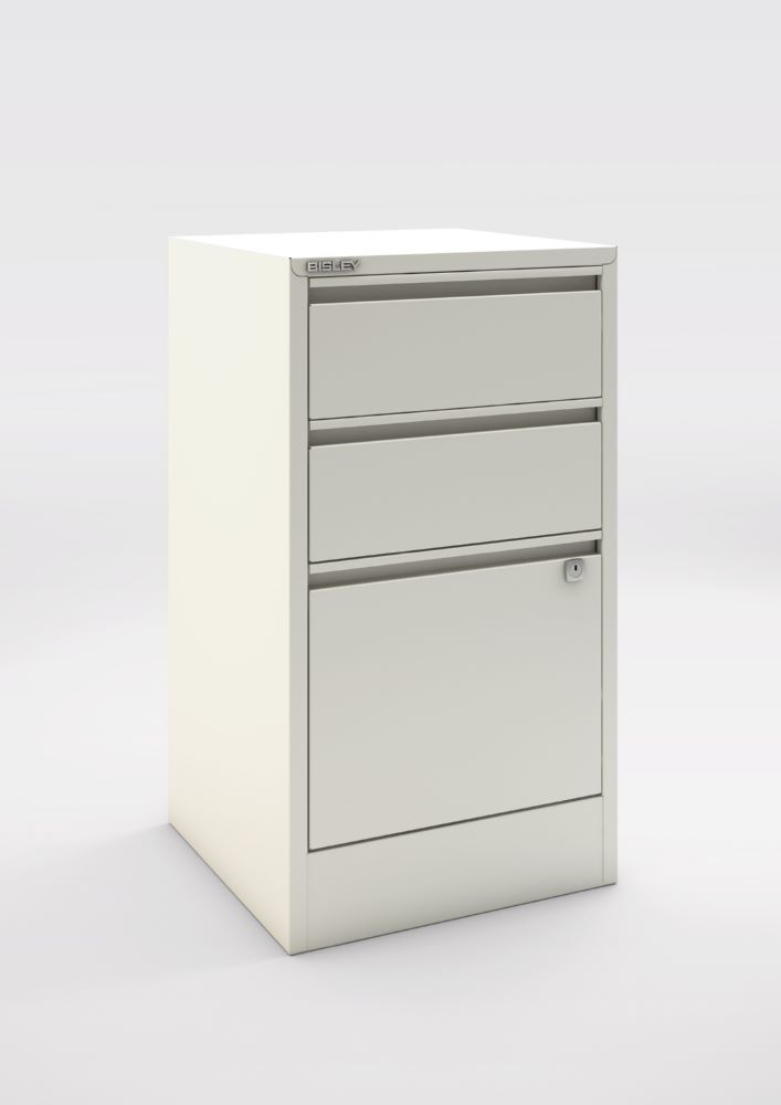 Bisley Home Aktenschrank Home Filer 3 Schubladen 672 x 413 mm verkehrsweiß Produktbild Bisley Home Aktenschrank Home Filer 3 Schubladen 672 x 413 mm verkehrsweiß bild 2
