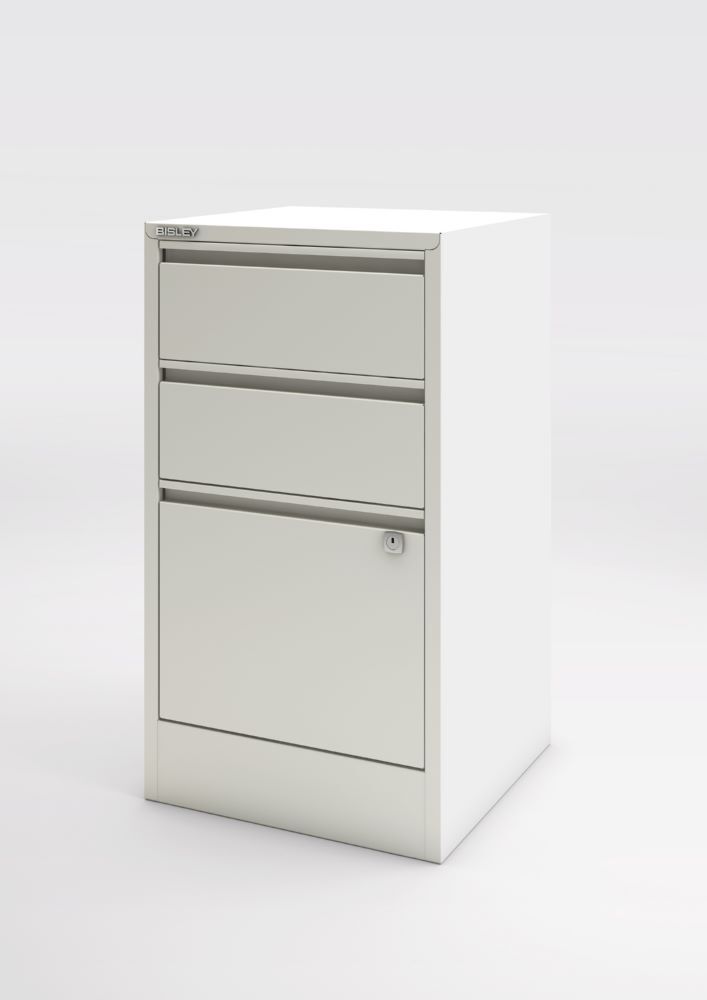 Bisley Home Aktenschrank Home Filer 3 Schubladen 672 x 413 mm verkehrsweiß Produktbild Bisley Home Aktenschrank Home Filer 3 Schubladen 672 x 413 mm verkehrsweiß bild 3