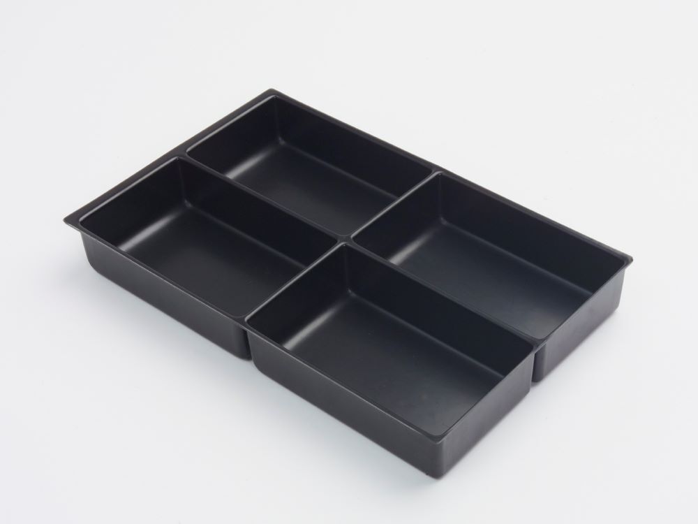 Bisley Home MultiDrawer Schubladeneinsatz A4 mit 4 Fächer H 51 mm Produktbild Bisley Home MultiDrawer Schubladeneinsatz A4 mit 4 Fächer H 51 mm