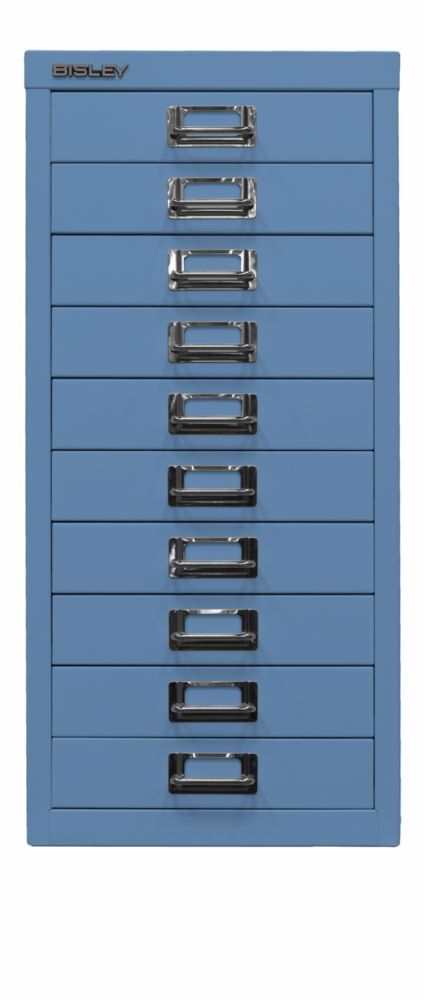 Bisley Home Schubladenschrank 29er Serie mit 10 Schubladen H 590 mm blau Produktbild Bisley Home Schubladenschrank 29er Serie mit 10 Schubladen H 590 mm blau