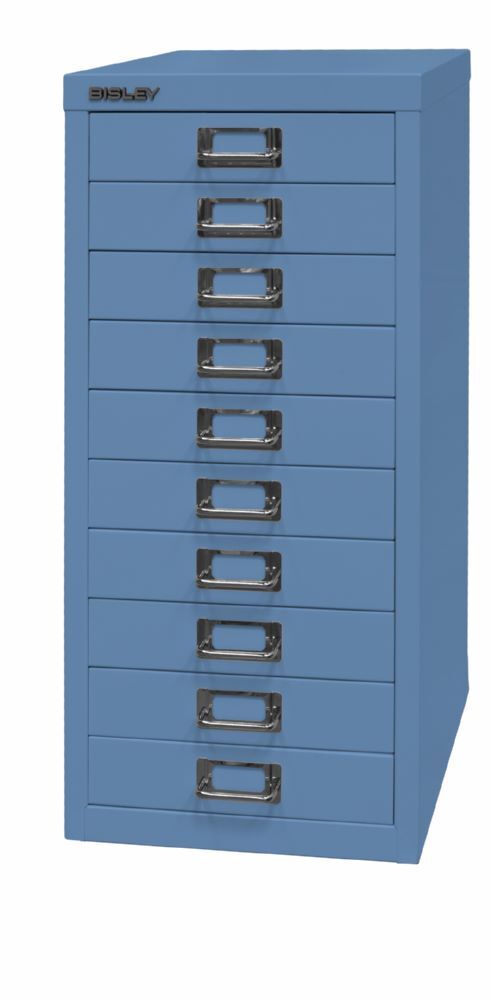Bisley Home Schubladenschrank 29er Serie mit 10 Schubladen H 590 mm blau Produktbild Bisley Home Schubladenschrank 29er Serie mit 10 Schubladen H 590 mm blau bild 3