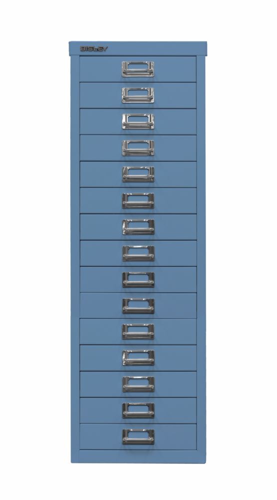 Bisley Home Schubladenschrank 39er Serie 15 Schubladen H 860 mm blau Produktbild Bisley Home Schubladenschrank 39er Serie 15 Schubladen H 860 mm blau