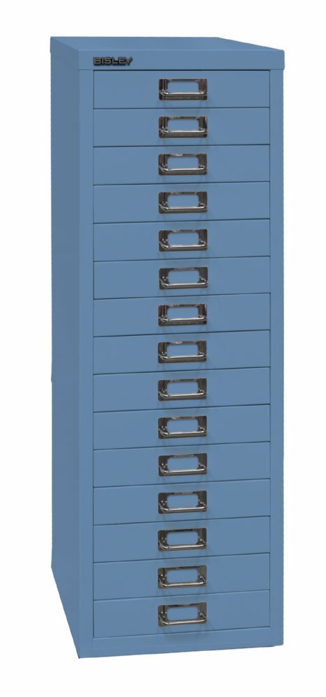Bisley Home Schubladenschrank 39er Serie 15 Schubladen H 860 mm blau Produktbild Bisley Home Schubladenschrank 39er Serie 15 Schubladen H 860 mm blau bild 2