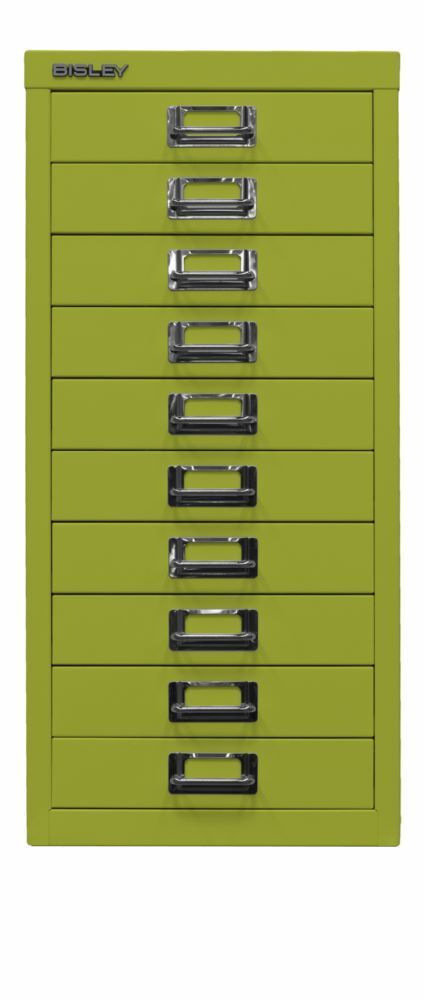 Bisley Home Schubladenschrank 29er Serie mit 10 Schubladen H 590 mm grün Produktbild Bisley Home Schubladenschrank 29er Serie mit 10 Schubladen H 590 mm grün