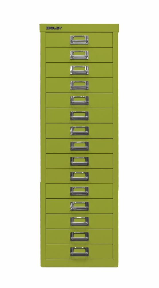 Bisley Home Schubladenschrank 39er Serie 15 Schubladen H 860 mm grün Produktbild Bisley Home Schubladenschrank 39er Serie 15 Schubladen H 860 mm grün
