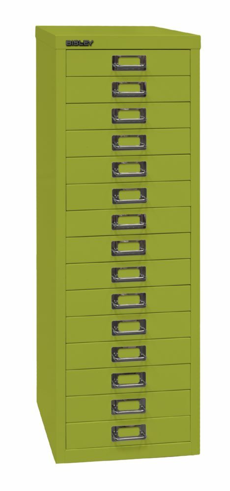 Bisley Home Schubladenschrank 39er Serie 15 Schubladen H 860 mm grün Produktbild Bisley Home Schubladenschrank 39er Serie 15 Schubladen H 860 mm grün bild 2