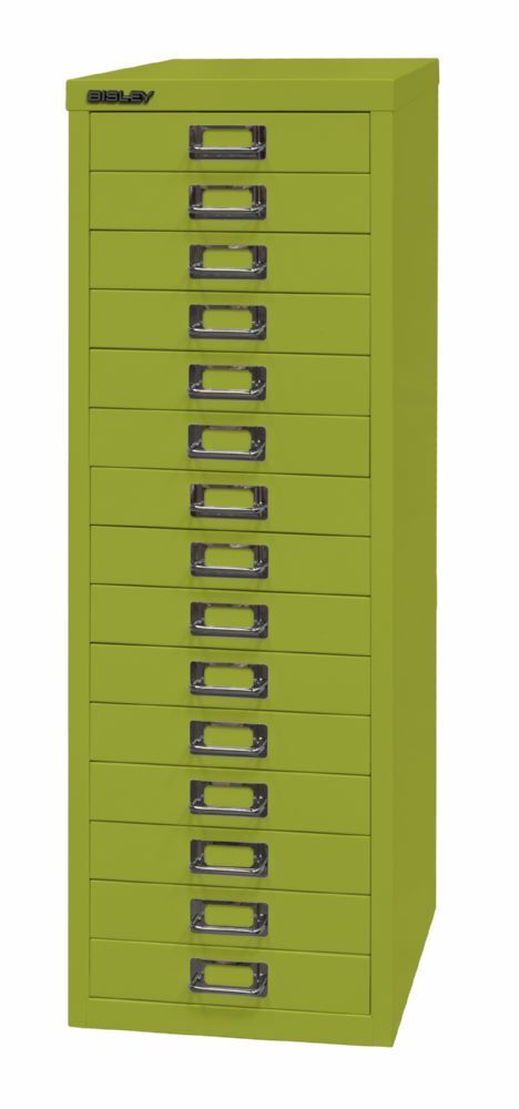 Bisley Home Schubladenschrank 39er Serie 15 Schubladen H 860 mm grün Produktbild Bisley Home Schubladenschrank 39er Serie 15 Schubladen H 860 mm grün bild 3