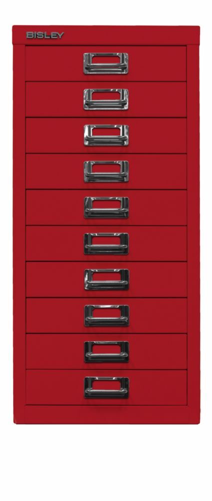 Bisley Home Schubladenschrank 29er Serie 10 Schubladen H 590 mm kardinalrot Produktbild Bisley Home Schubladenschrank 29er Serie 10 Schubladen H 590 mm kardinalrot