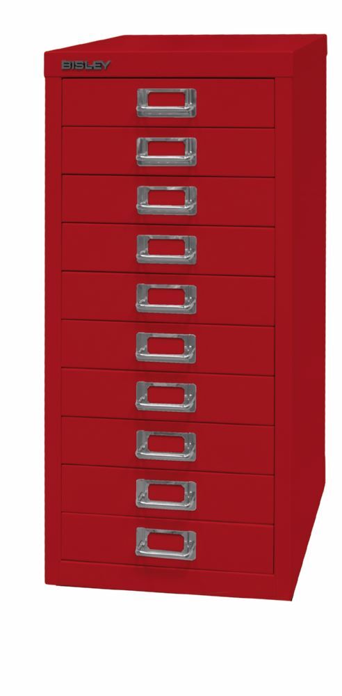 Bisley Home Schubladenschrank 29er Serie 10 Schubladen H 590 mm kardinalrot Produktbild Bisley Home Schubladenschrank 29er Serie 10 Schubladen H 590 mm kardinalrot bild 2